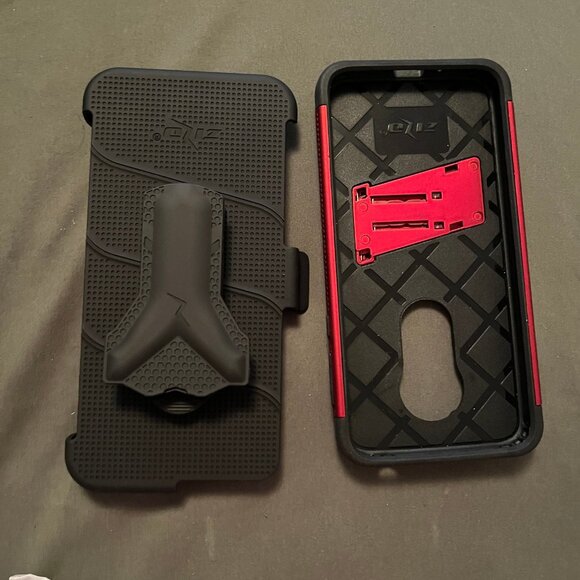 Motorola Moto G (7th Gen) Phone Case Red/Black NWT - Picture 5 of 5